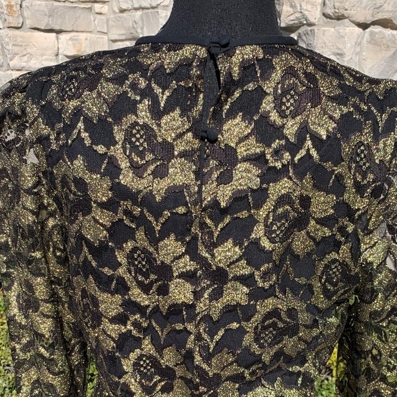 In the Moon Black and Gold Special‎ Event Dress size 8 - Picture 5 of 16